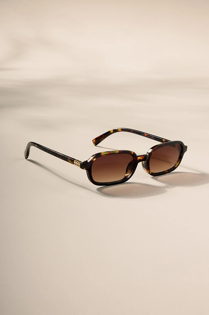 Carol Slim Rectangle Sunglasses