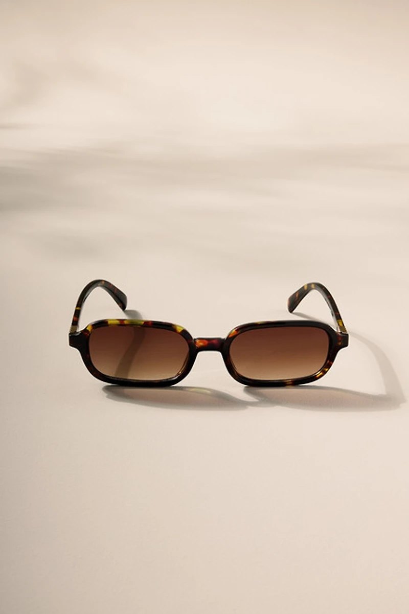 Carol Slim Rectangle Sunglasses
