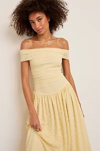 Lea Off Shoulder Lace Maxi Dress