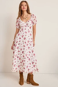 Hannah Floral Tiered Maxi Dress