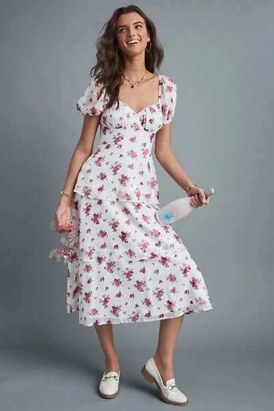 Hannah Floral Tiered Maxi Dress