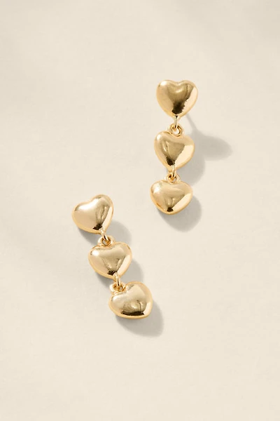 Bridget Linear Heart Drop Earrings