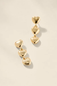 Bridget Linear Heart Drop Earrings