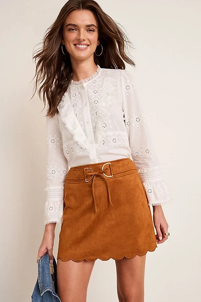 Alexis Eyelet Button Down Top