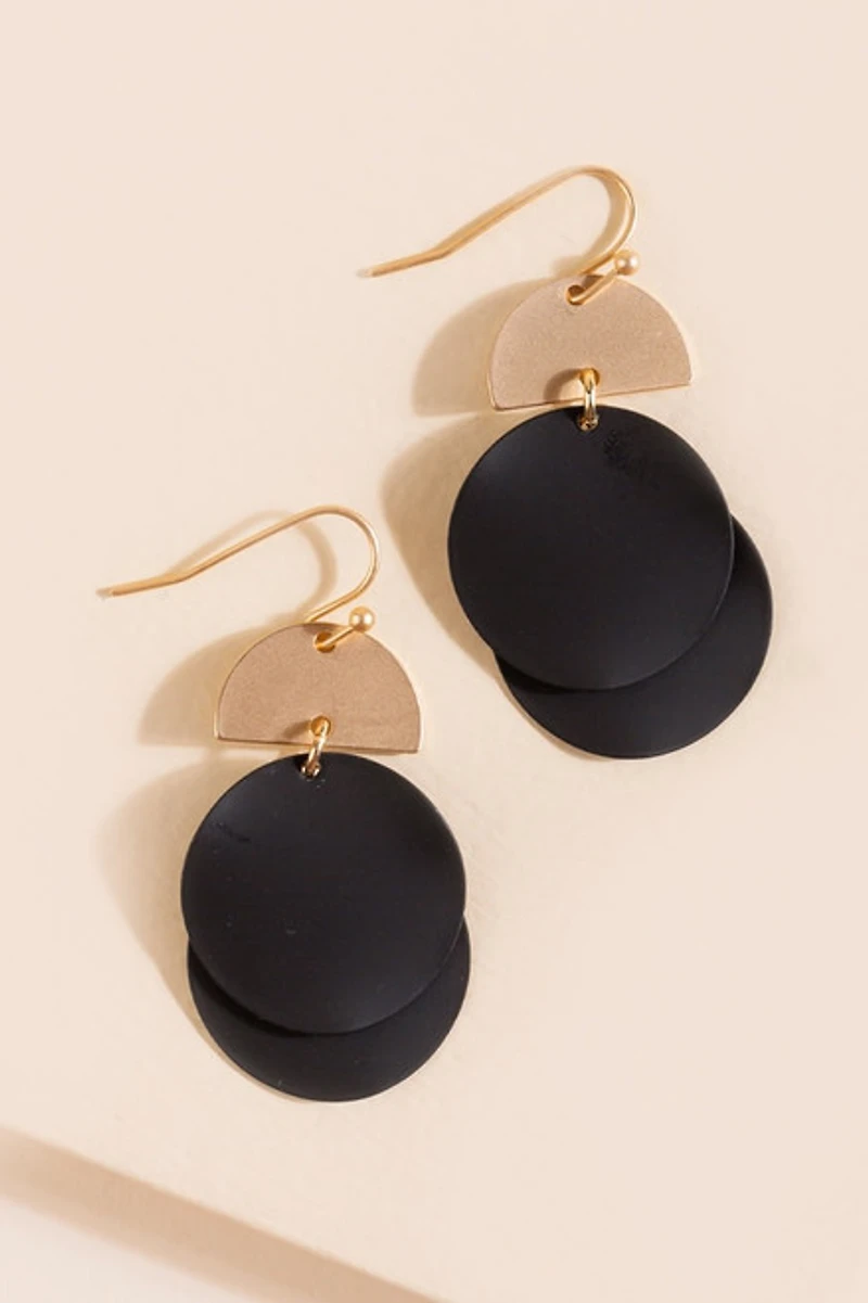 Andy Circle Drop Earrings