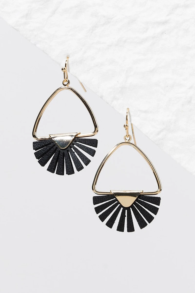 Zoe Fan Teardrop Earrings