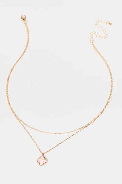 Tara Layered Clover Necklace