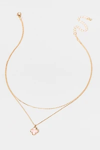 Tara Layered Clover Necklace