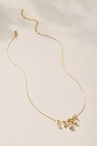 Clare Crystal Charm Pendant Necklace