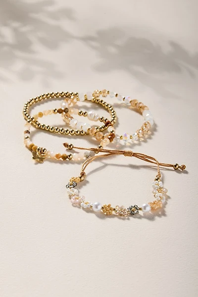 Teresa Flower Beaded Bracelet Set