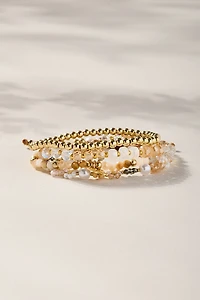 Teresa Flower Beaded Bracelet Set