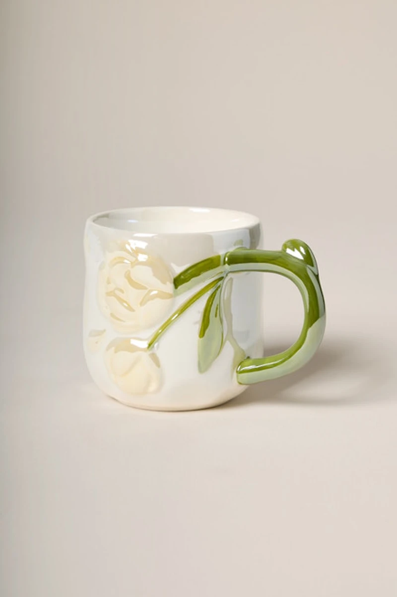 Yellow Rose Ceramic Mug 15oz
