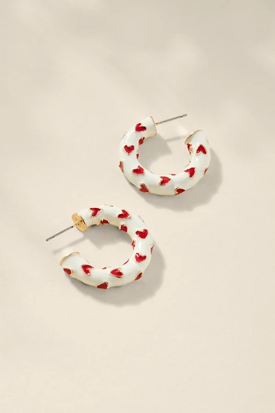 Kelly Heart Hoop Earrings