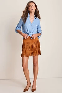 Gina Fringe Mini Skirt