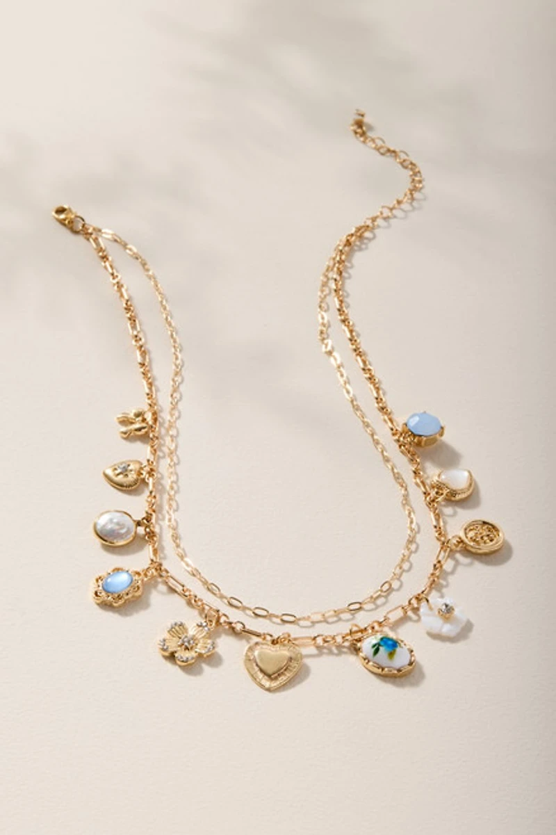 Jodie Layered Charm Chain Necklace