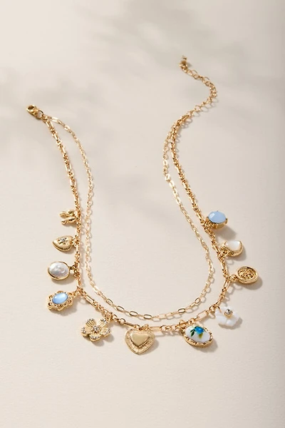 Jodie Layered Charm Chain Necklace