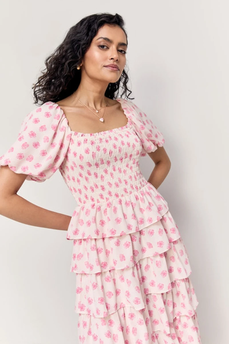 Katheryn Floral Midi Dress