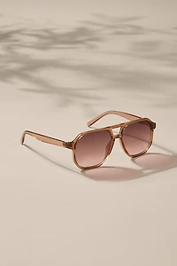 Sylvia Square Aviator Sunglasses