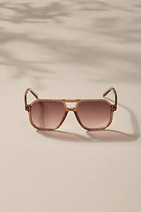 Sylvia Square Aviator Sunglasses
