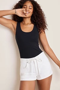 Avery Front Tie Denim Shorts