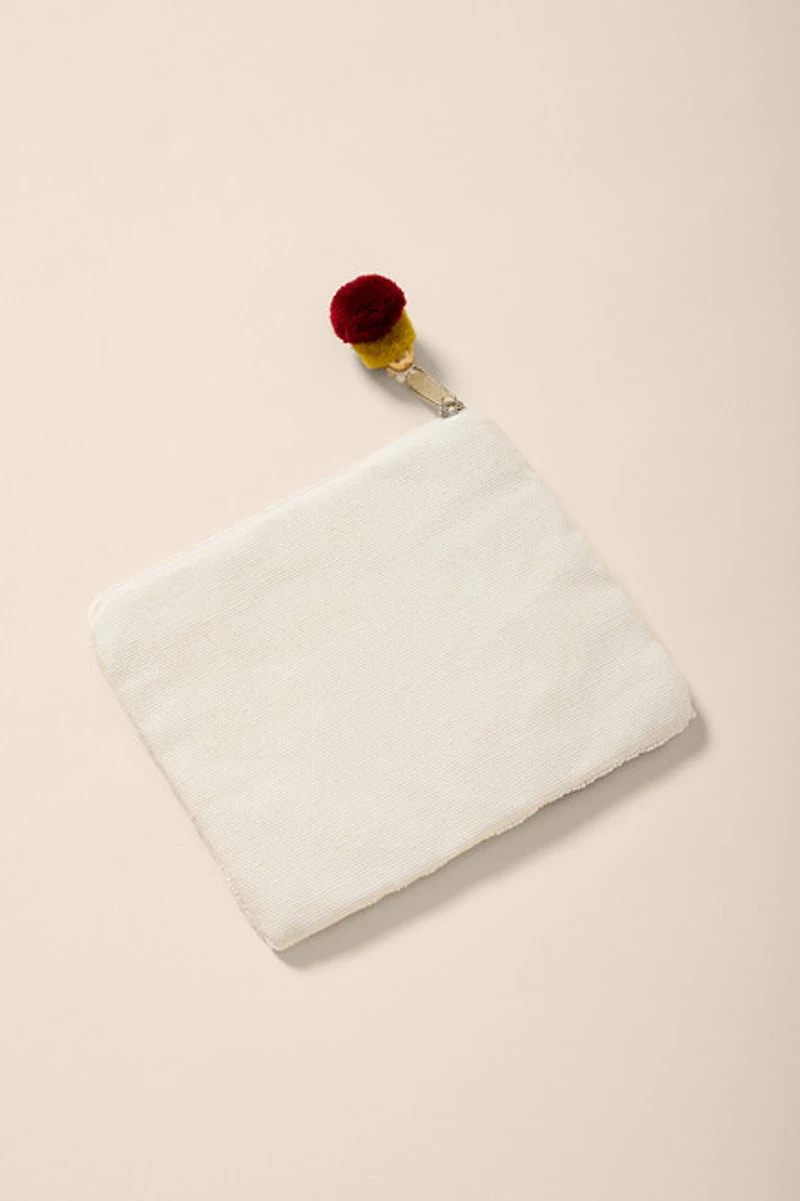 Jenny Sunflower Boots Beaded Pouch