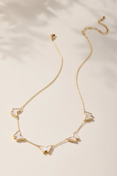 Trisha Pearl Butterfly Chain Necklace