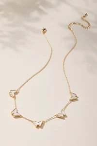 Trisha Pearl Butterfly Chain Necklace