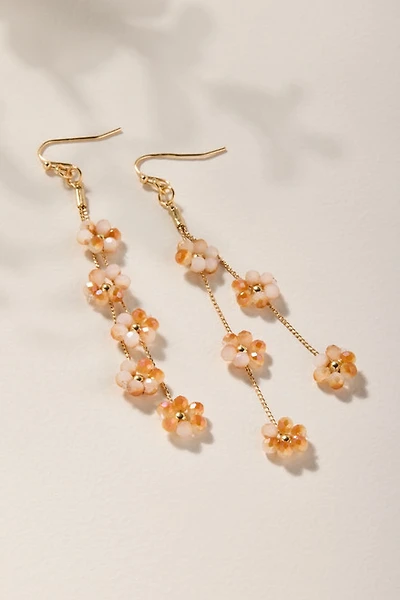 Cassy Flower Linear Drop Earrings