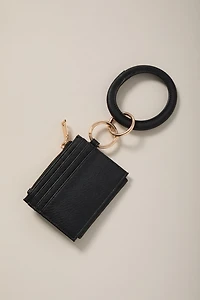 Tara Faux Leather Card Case Wristlet