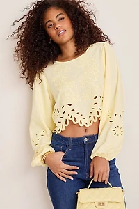 Amanda Tonal Embroidered Blouse