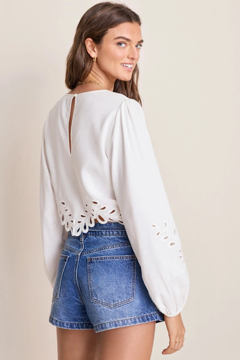 Amanda Tonal Embroidered Blouse