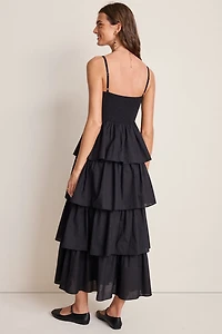Faye Tiered Midi Dress