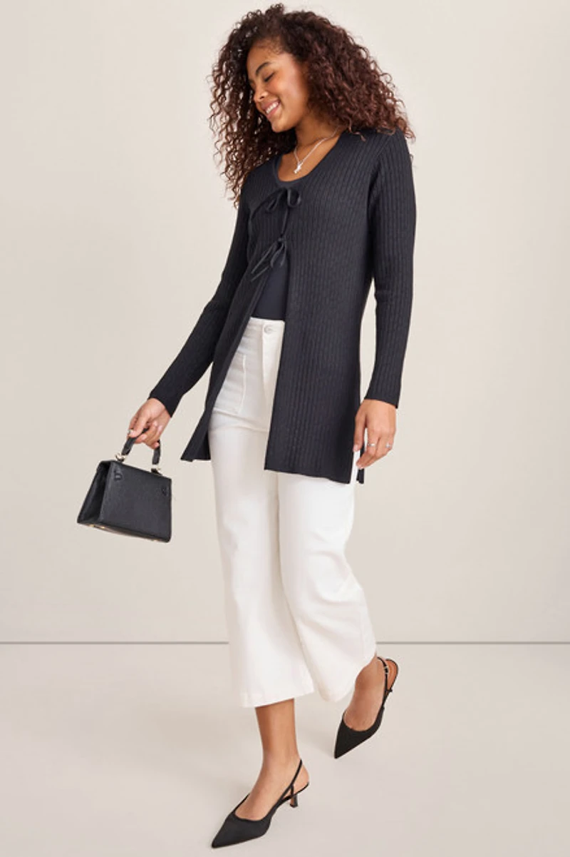 Pam Pointelle Long Cardigan