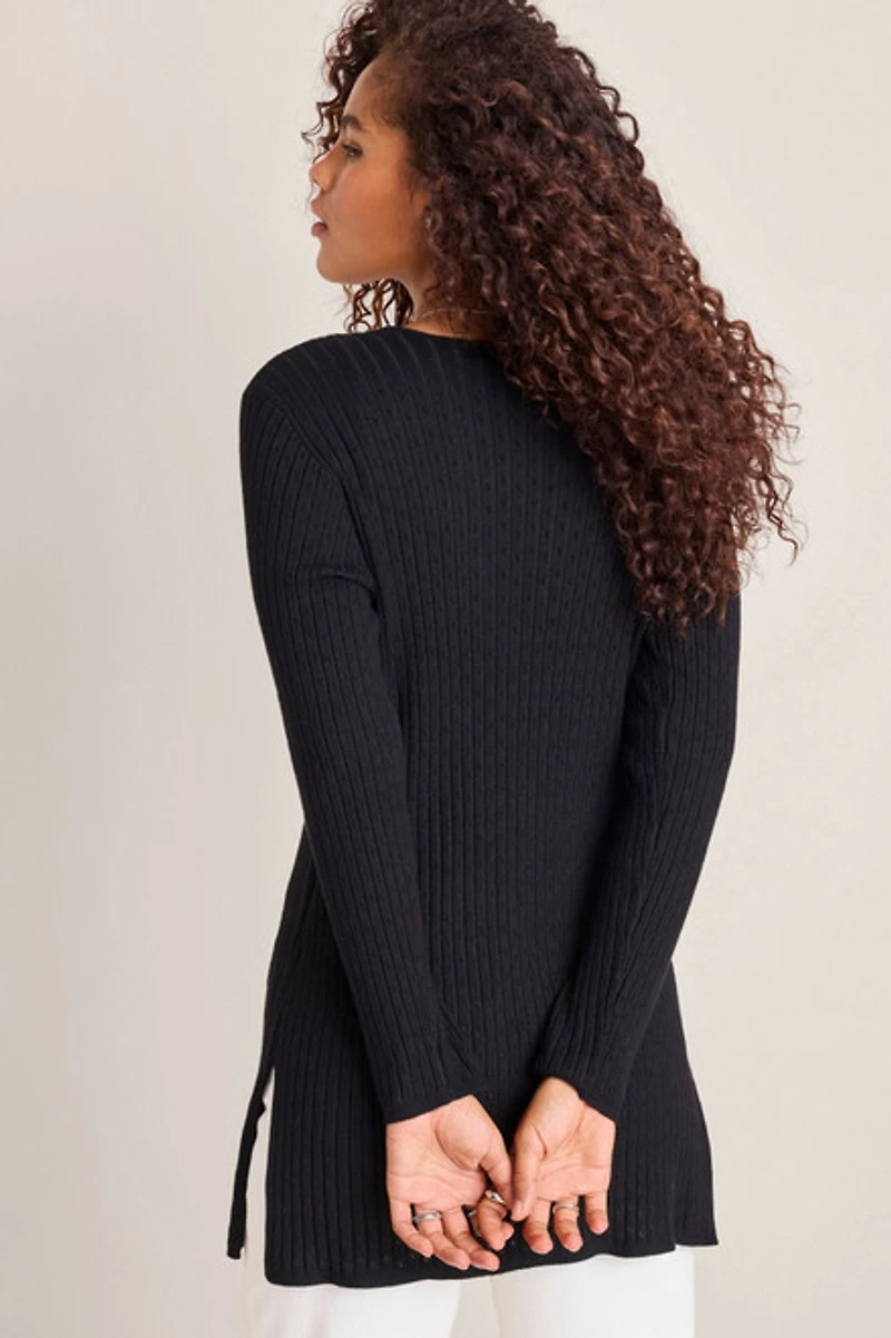 Pam Pointelle Long Cardigan