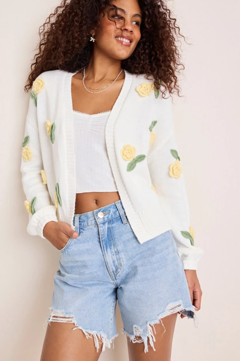 Angie Distressed Denim Shorts