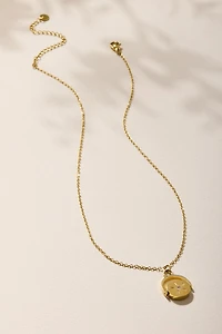 Debra Stainless Steel Fidget Spinner Pendant Necklace