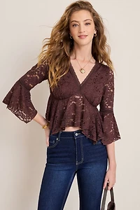 Eva Lace Floral Top