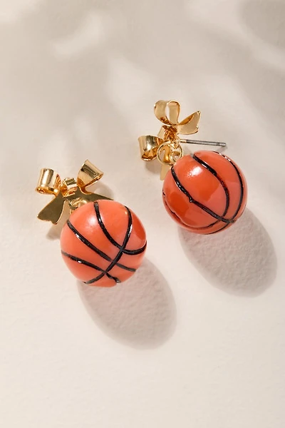 Basketball Bow Earrings
