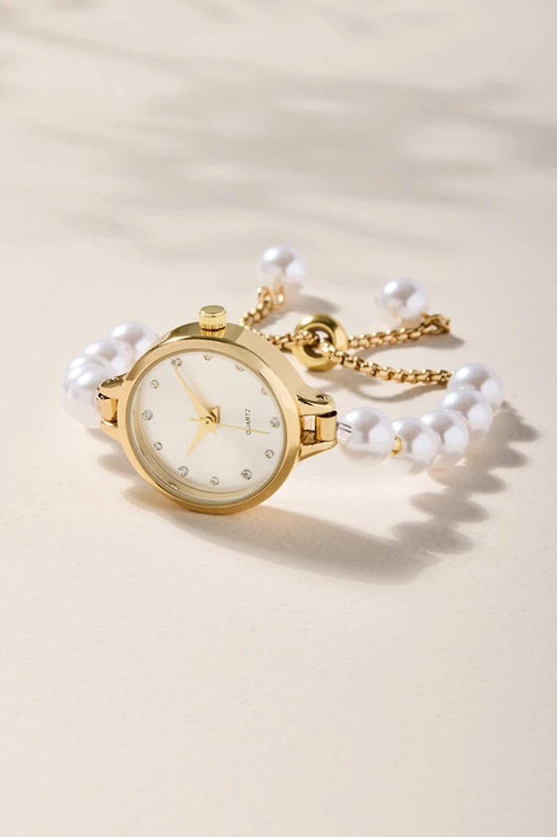 Gina Pearl Pull Tie Watch
