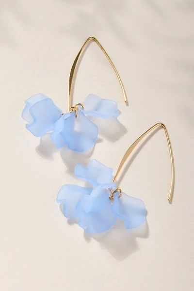 Lena Blue Floral Drop Earrings