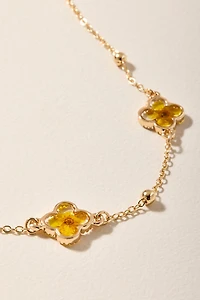 Joan Clover Station Chain Necklace