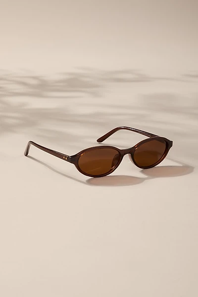 Zoey Slim Oval Sunglasses