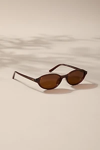 Zoey Slim Oval Sunglasses