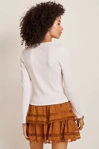 Lauren Ring Knit Long Sleeve Top