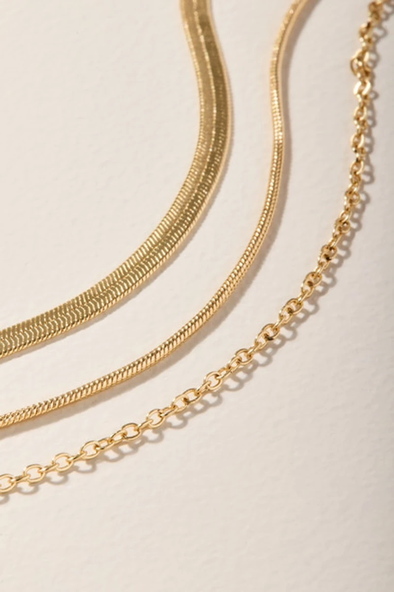 Joy Stainless Steel Layered Chain Necklace