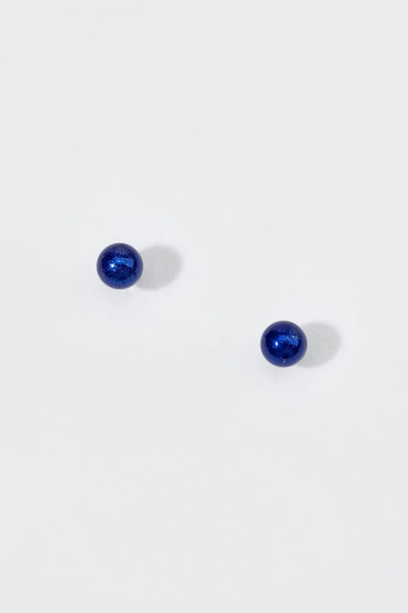 Hello Franki Shimmer Blue Stud Earrings for girls