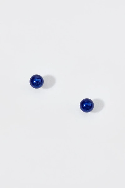 Hello Franki Shimmer Blue Stud Earrings for girls