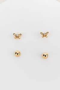 Hello Franki Butterfly Stud Earring Set for girls