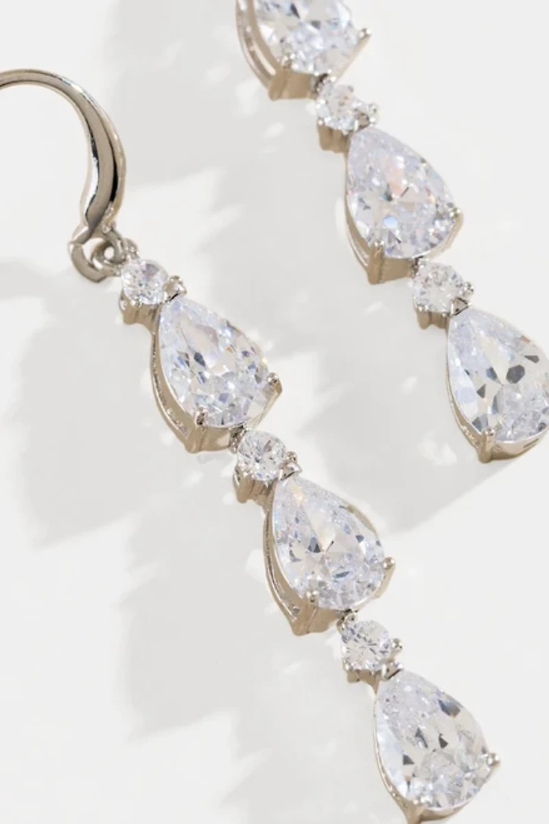 Nevaeh Cubic Zirconia Drop Earrings