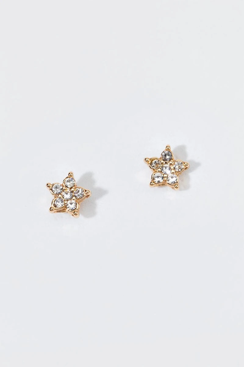 Hello Franki Crystal Star Stud Earrings for girls